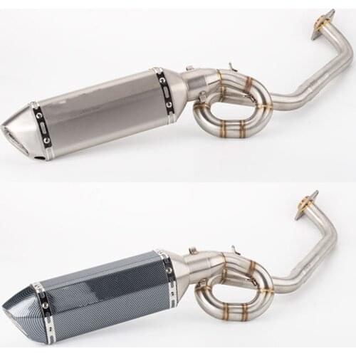 Motorcycle Modified Exhaust Pipe Muffler NVX155 Front Turning NVX155 Exhaust Pipe Small Hexagon Exhaust