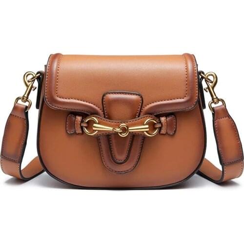 Fashion brand saddle leather bag 2019 luxury bags for women designer cross-body bag for women one-shoulder cross-body bag for wo