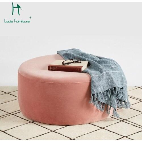 Louis Fashion Stools & Ottomans Shoes Clothing Shop Sofa Circular Shops Rest Tea Tables Sofa Large Pedals