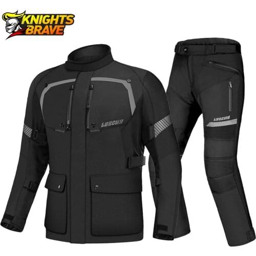 Motorcycle Jacket Men Autumn Winter Waterproof Motorbike Riding Jacket Cold-proof Protective Gear Armor Moto Clothing