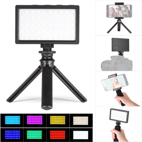 LIYADI RGB Color Camera Lamp Set with 50pcs LED Video Light 9 Lighting Modes 12 Brightness Levels 3200~5600K Color Fill-in Light