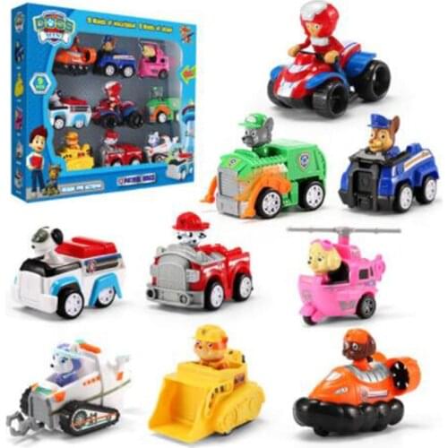 Paw Patrol Toys Set Puppy Patrol Rescue Cars Patrulla Canina Action Figures Model Chase Ryder Vehicle Car Toy For Children