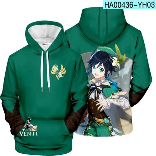New Arrival 3D Genshin Impact Hoodies Sweatshirts Men Women Autumn Game Hooded HIp Hop Pullovers Casual Boys Girls Pullovers