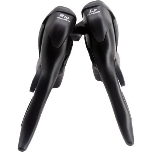 NEW Micronew Road Bike STI Shifters, 2 x 10 Speed , Black for shimano 10 speeds