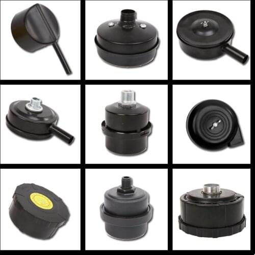 1PC 13mm 16mm 20mm Plastic/ Metal Air Compressor Parts Intake Filter Noise Muffler Silencer 1/2'' 5/8" 3/4'' Thread