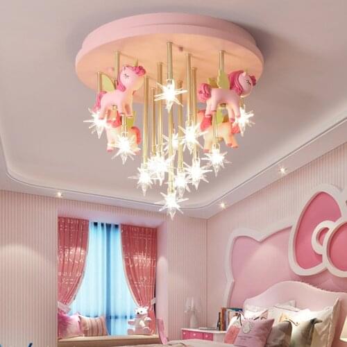 Merry Round Shape Led Cute Bedroom Lights For Girls Baby Room Light For Kids Room Boy Room Lighting Kds Chandelier Light WF1111