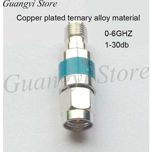 W 20-6 GHz SMA-JK Ternary Alloy Radio Frequency Attenuator, 1-30 DB