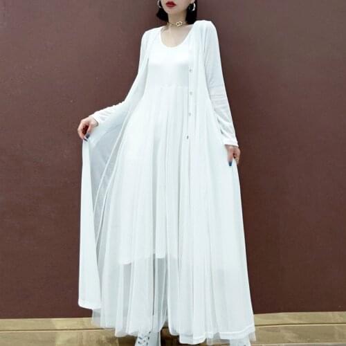 Women Solid Color Sun Protection Clothing 2021 Summer New Big Size Loose Elegant Lace Cardigan Hollow Out Long shawl Beach Cover