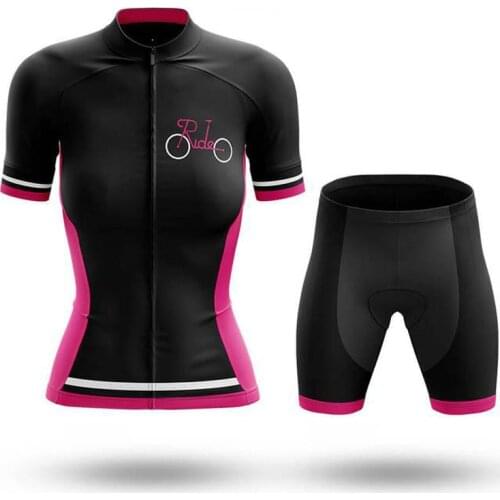 SPTGRVO 2020 Women cycling jersey short set Fashion bike clothes Ladies bicycle clothing ciclismo mtb dress Sport suit Tight Kit