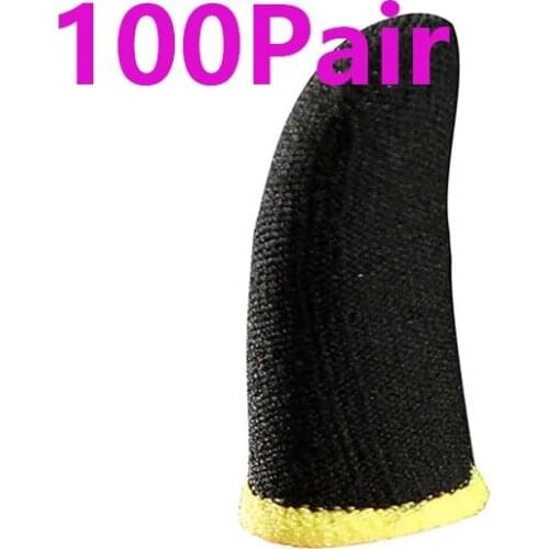100pair Gaming Finger Sleeve For Mobile Screen Game Controller Sweatproof Proof Non-Scratch Touch Screen Gloves For Mobile Scree