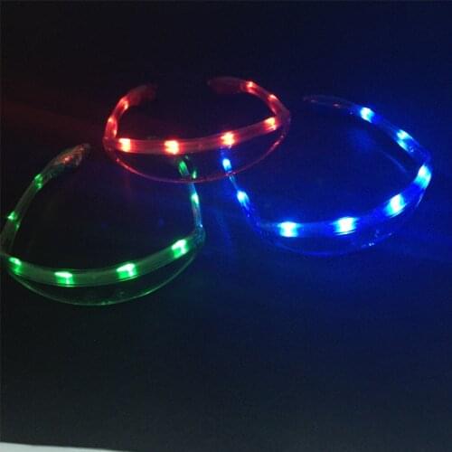 2pcs/lot Rave Party Supplies Party Chrismas Glasses Plastic Birthday Decoration party led light accessories Glow In The Dark