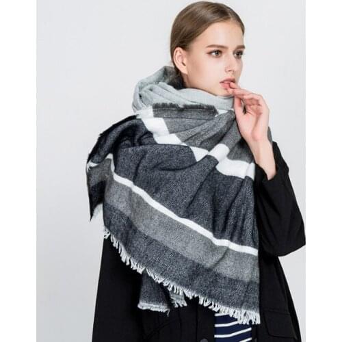 200*80cm Cashmere imitation Shawl Scarf Autumn Winter Scarves Men Foulard Square Hijab Ladies wrap muffler pareo female hijab