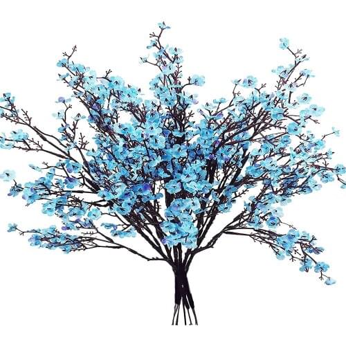 4 Bundles/Set Gypsophila Artificial Flowers UV Resistant Shrubs Fake Plants Wedding Home Garden Decoration Bridal Bouquet Decor