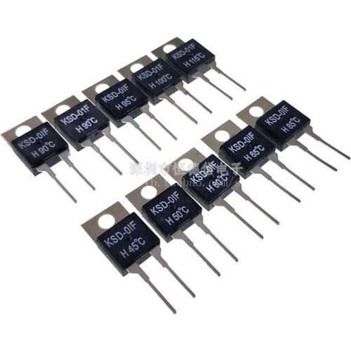 5PCS Temperature Switches KSD-01F JUC-31F 0-150 Degrees TO220 Normally Open AND Closed