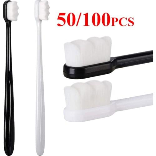 50/100pcs Extra Soft Toothbrush Ultra Soft-bristled Micro-Nano Adult Tooth Brush for Sensitive Teeth Fragile Gums Oral Care Tool