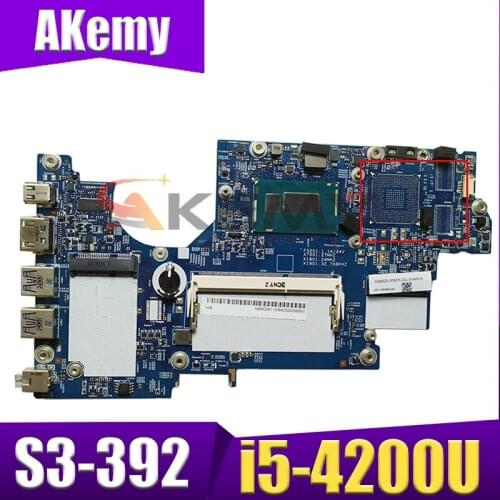 Akemy laptop Motherboard For ACER Aspire S3-392 i5-4200U Mainboard 12265-2 SR170 DDR3