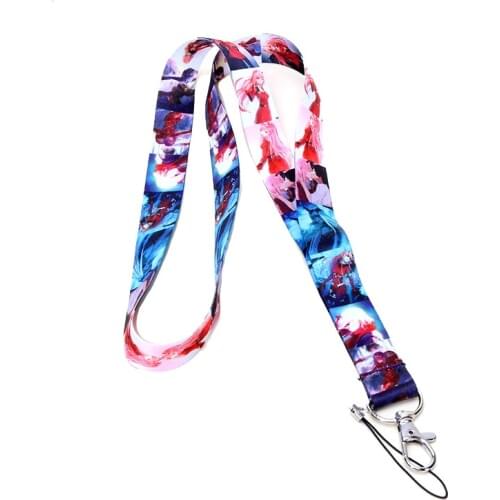 Anime DARLING in the FRANXX HIRO 02 ZERO TWO Strap Clip Cord Charm Lariat Lanyard Keychain
