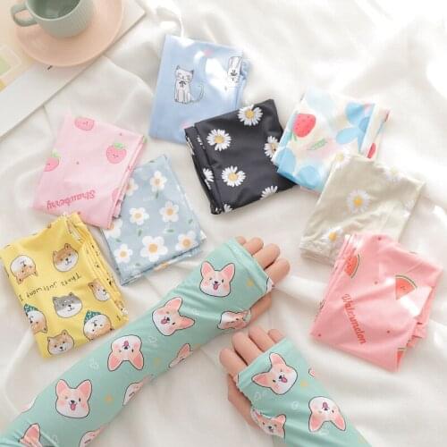 Children Arm Sleeves Ice Silk Gloves For Baby Kids Anti UV Sleeve Sunscreen Summer Boys Girls Outdoor Sport Sleeves Soft 3-12T