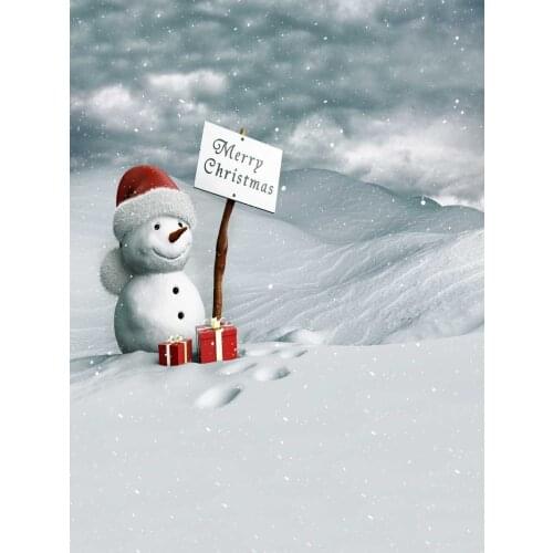 Life Magic Box studio background snowman fond studio photo backdrops for photography studio S-1874