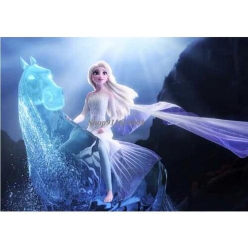 Disney Canvas Painting Classic Animation Frozen Elsa Anna Princess Poster Print Wall Art Picture for Kids Living Room Home Decor