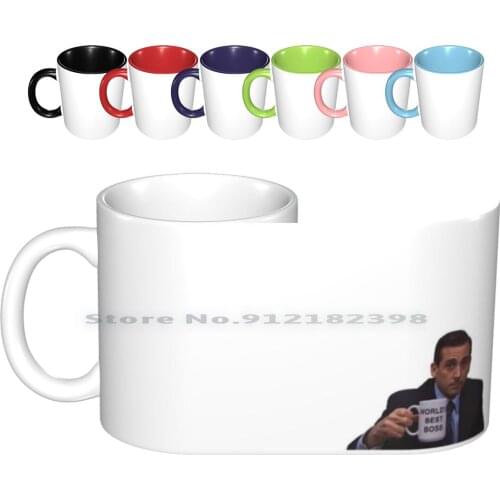 Michael Worlds Best Mug Ceramic Mugs Coffee Cups Milk Tea Mug The Office Michael Office Worlds Best Steve Carell The Office