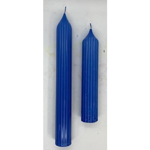 Missi 2li Saks Blue Long Candle (3,5 cm Diameter)
