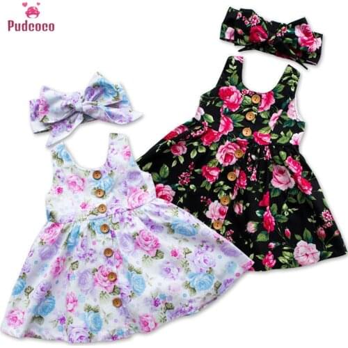Fashion Kids Toddler Baby Girl Princess Dress Girls Floral Pageant Wedding Party Tutu Dresses