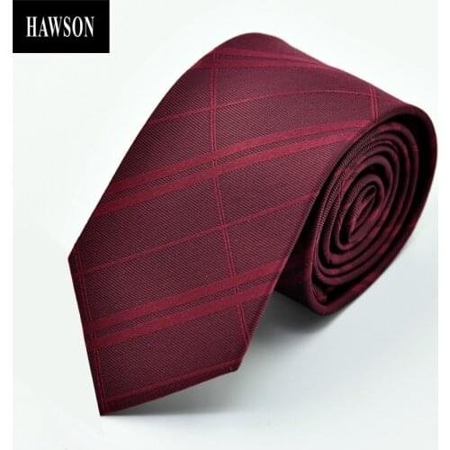 HAWSON Mens Striped Polyester Tie Jacquard Necktie for Men, Arrow Neck Tie for Male Business Wedding, Classic Men Tie