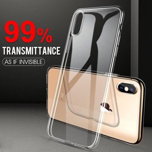 Tansparent Soft TPU Case Cover For iPhone XR XS Max X 10 8 7 6 S 6S Plus 5 5S SE 4 4S Ultra Thin Case Silicone Phone Cases