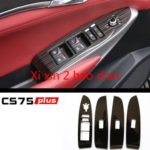 For Changan CS75 plus armrest stickers glass lift switch sequined door handle stickers interior stickers modified special