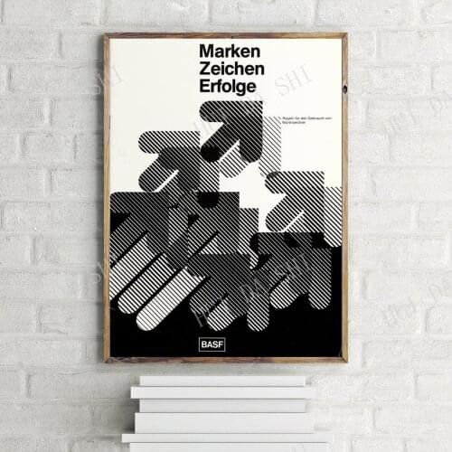 Marken Zeichen Erfolge German Advertisement Poster, Foreign Photography Wall Art Print