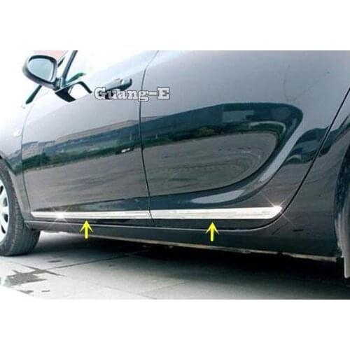 For VW Volkswagen Golf7 Golf 7 2014 2015 2016 2017 Car Stainless Steel Side Door Body Trim Stick Strip Stream Bumper Lamp Panel