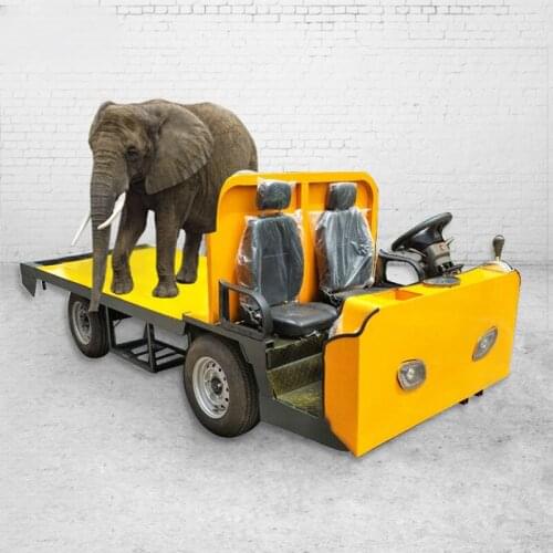 Factory direct selling electric four-wheel loading Wang Thick pull freight car simple logistics factory handling freight car