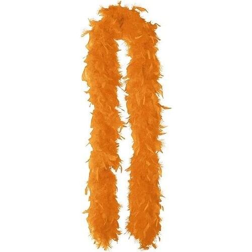 Orange Color Furry Otriş Feather Boa Thick 431615541