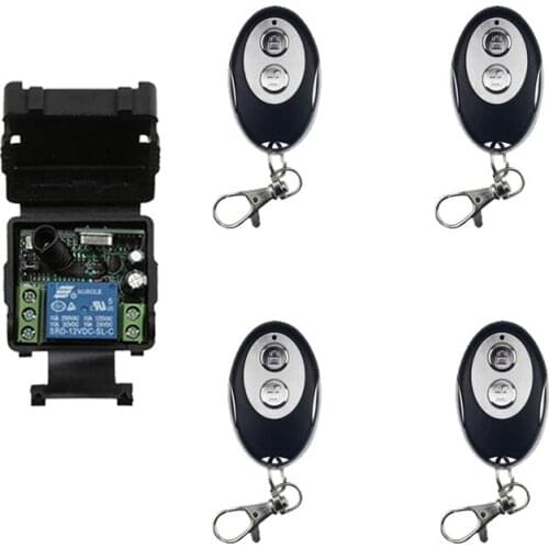 RF DC 12 v 1CH mini wireless remote control switch receiver transmitter 315/433MHZ 1 channel electric door/lamp /LED