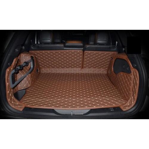 Fiber leather car trunk mat for for jeep cherokee 2014 2015 2016 2017 2018 2019 car accessories