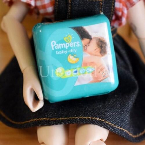 1 PCS Simulation Mini Diaper for 1/6 Blythes Barbies BJD Dollhouse Furniture Miniature Pretend Play Toy Accessories