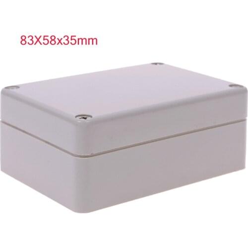 1PC Square 83x58x33mm Clear Cover Electronic Plastic Box Waterproof Electrical Junction Case For Electronic Projects Box #64195