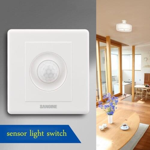 2018 New Arrivals 220v 86 wall smart home led Infrared control energy-saving delay Lights Lamps motion sensor light switch