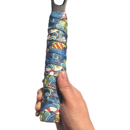 3pcs Retail ZARSIA NEW 2020 printing colorful tennis overgrips, an-ti slip tbadminton racket over grip Ice hockey grip