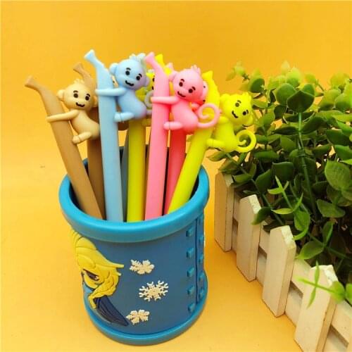 36pcs monkeys eat banana magic erasable pen funny students banana magic erasable gel pen