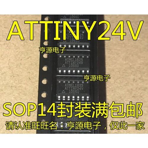 5pcs ATTINY24A-SSU ATTINY24V-10SSU ATTINY24V SOP-14