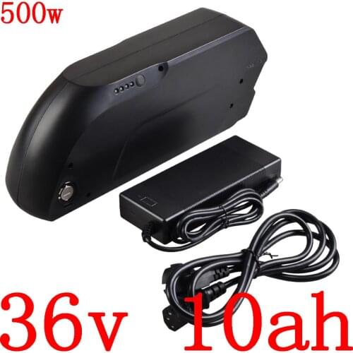 36V 250W 350W 500W ebike battery pack 36v 10ah lithium battery 36V electric bicycle battery with 15A BMS and 42V 2A charger