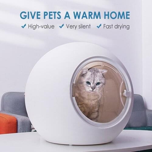 50L Pet Hair Dryer Automatic Dog Grooming Pet Body Drying Box For Fat Cats Ozone Disinfection Household Water Blowing Machine