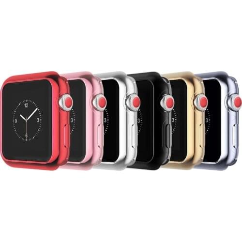 Watch Cover for Apple Watch Case 6 SE 5 4 3 2 1 42MM 38MM Soft Clear TPU Screen Protector for iWatch 44MM 40MM