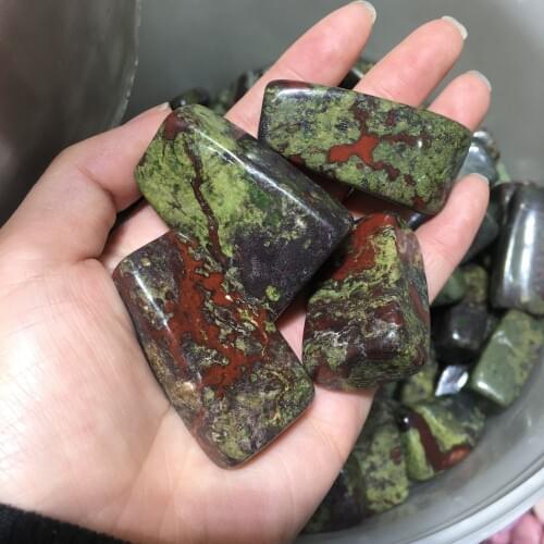 Dragon Blooded Tumbled Stone Irregular Polishing Natural Rock Mineral Bead For Chakra Healing Home Decoration