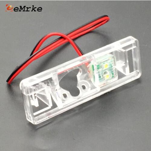 EEMRKE for Nissan X Trail X-Trail Xtrail T31 2007-2013 Car Rearview Camera Bracket License Plate Lights Housing Mount