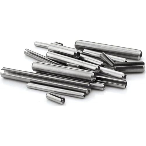 GB879 M3 Split Spring Dowel 304 Stainless Steel Tension Roll Pin Resilient Cylindrical Cotter Spring Pin