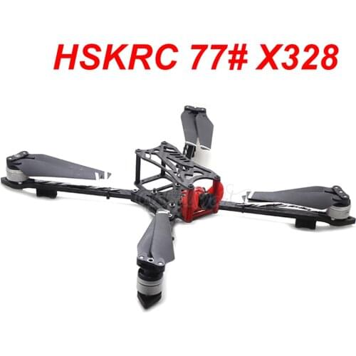 HSKRC 77# X328 328 328mm Full Carbon Fiber FPV Racing Quadcopter Frame Kit with 5mm arm Support 8 inch Propeller and Motor