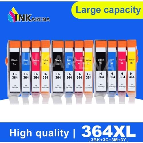 INKARENA 364 XL Replacement For HP364 Ink Cartridge For HP Photosmart 5510 5520 6510 6520 7510 7520 DeskJet 3070A 3520 Printer